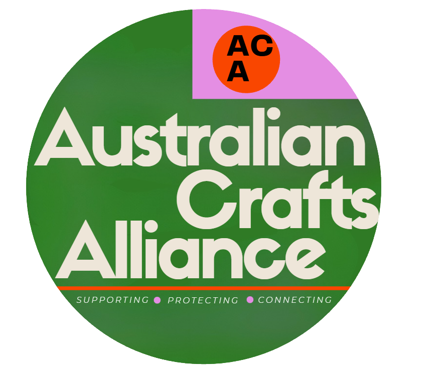 Australian Crafts Alliance seal — Supporting, Protecting, Connecting
